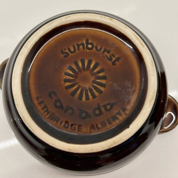 SUNBURST Canada Pottery Vintage Set of Four Soup Bowls Collectible Canadiana - Picture 5 of 10